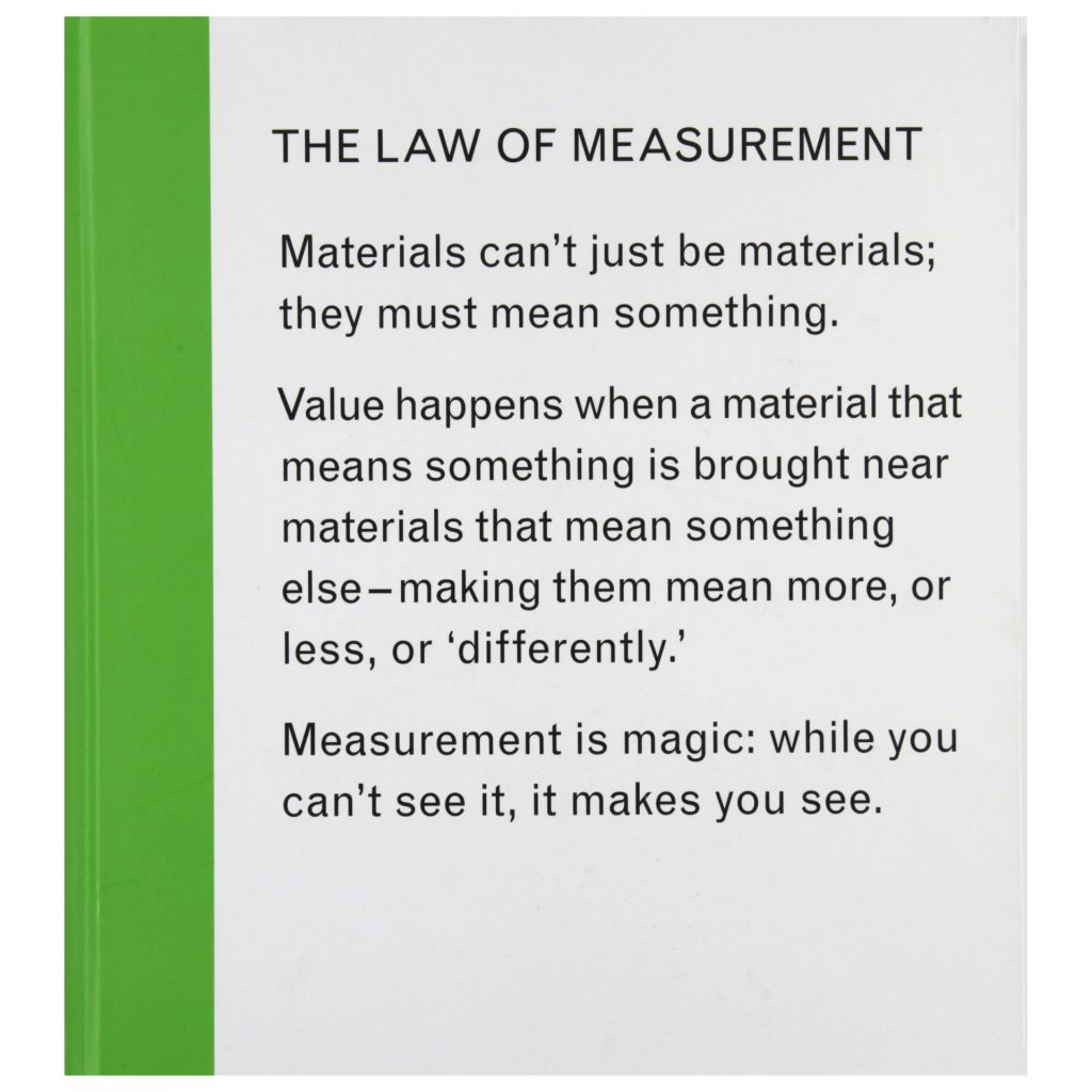 Isabelle Pauwells The Law of Measurement exhibition publication