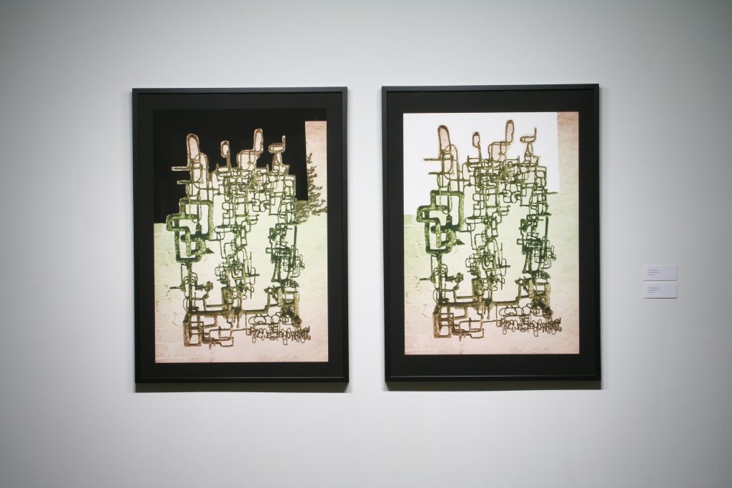 Damian Moppett, Lassaw Black and Lassaw White, 2011, Inkjet prints