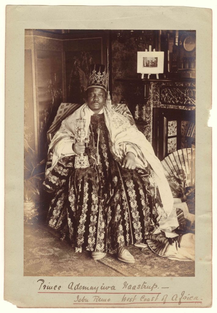 Francis W. Joaque, West African King, c 1890, Albumen print, 16.5 x 22cm, courtesy The Archive of Modern Conflict