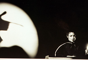 Laurie Anderson, Vancouver debut of United States, 1981. Photo: Cornelia Wyngaarden