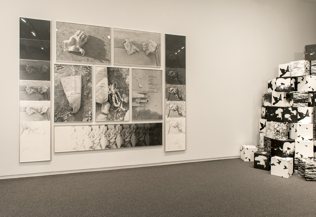 Roy Kiyooka, Stone(D)Gloves, 1970. Micheal De Courcey, Untitled, 1970