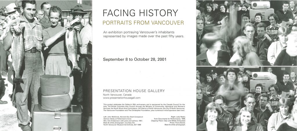 Facing History, Gallery Invitation - front