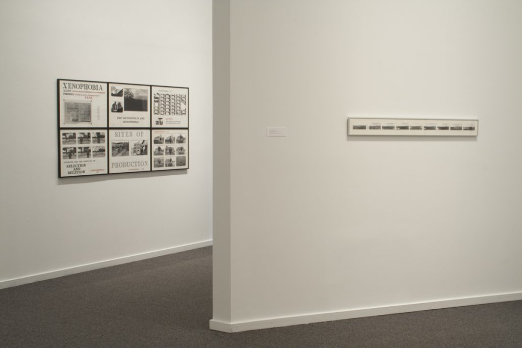 (l to r) Don Gill, Xenophobia series, 1980-1985 and Christos Dikeakos, False Creek Panoramas, 1983/4