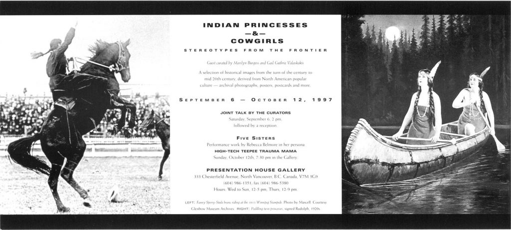 indian princesses and cowgirls, Gallery Invitation
