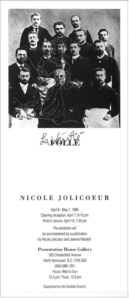 Nicole Jolicoeur, Gallery Invitation