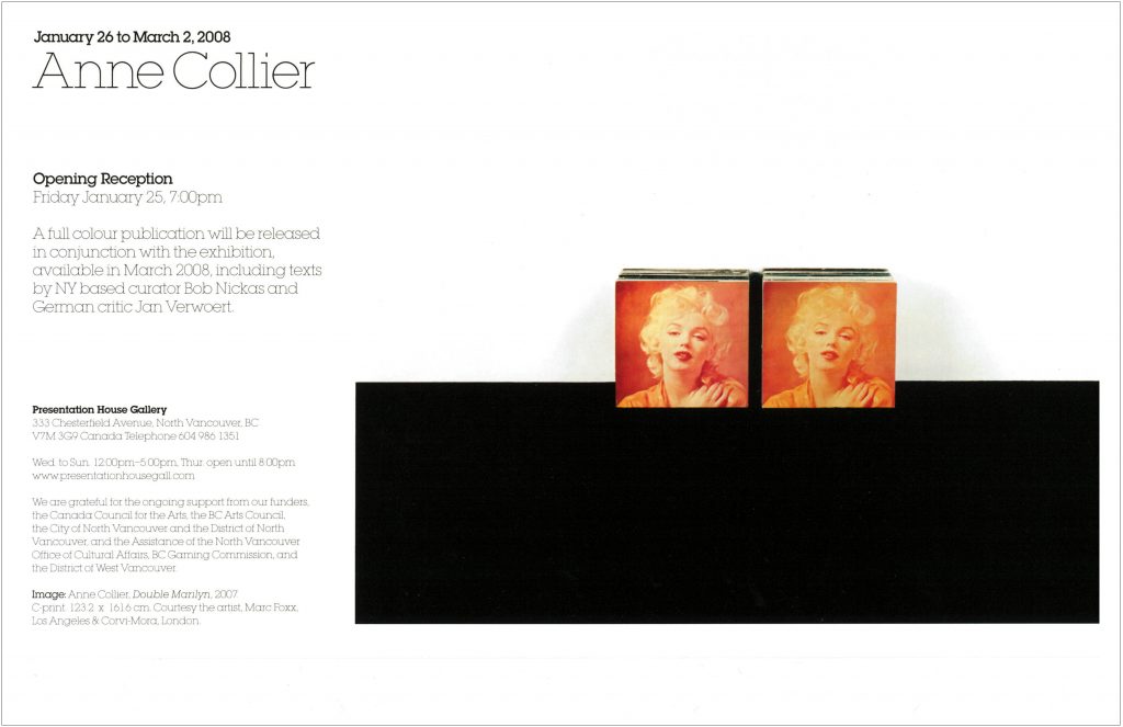 Anne Collier, Gallery Invitation