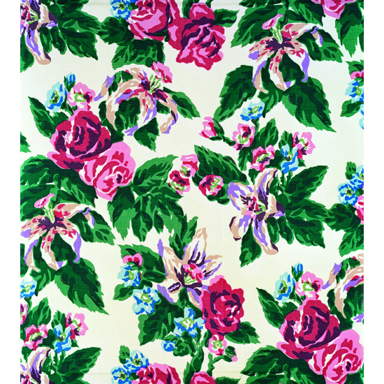Big Print â™¯4 ( Fazenda Lily – White Background  –	Cotton Fall 1947 Design Dorothy Draper,  Courtesy Schumacher & Co), 2007, C-print,