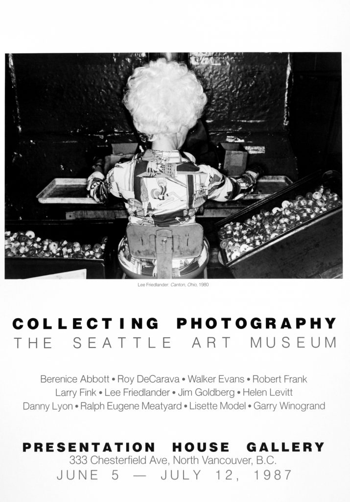 Poster for the exhibition "Collecting Photography: The Seattle Art Museum"