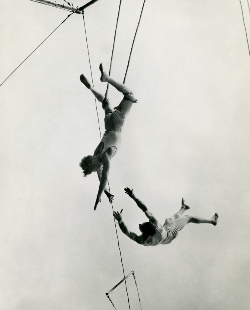 The Flying Concellos, photographer unknown, 1949, silver gelatin print, 19 x 16.5 cm, courtesy Jonah Samson collection