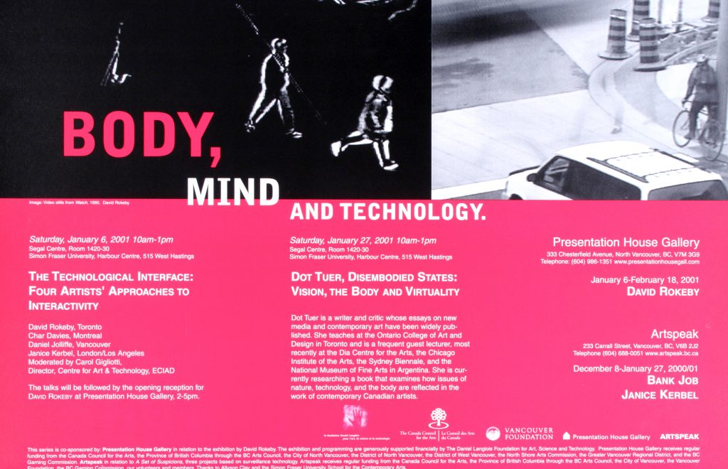 Poster for the exhibition "Body, Mind, and Technology"