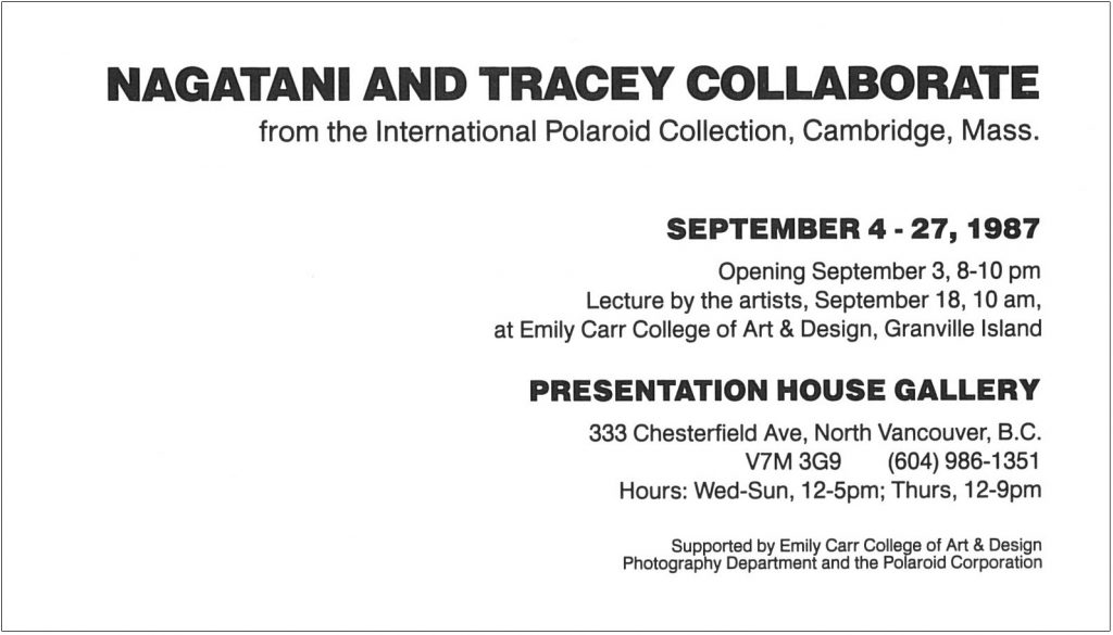 nagatani and tracey collaborate, Gallery Invitation