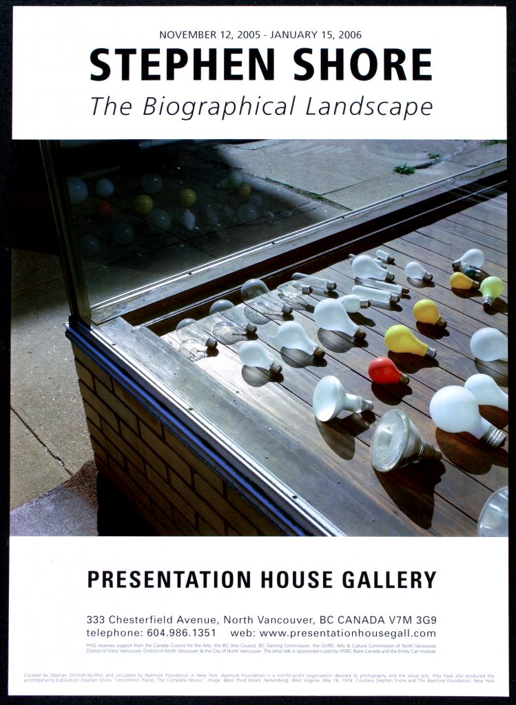 Poster for the exhibition "The Biographical Landscape"