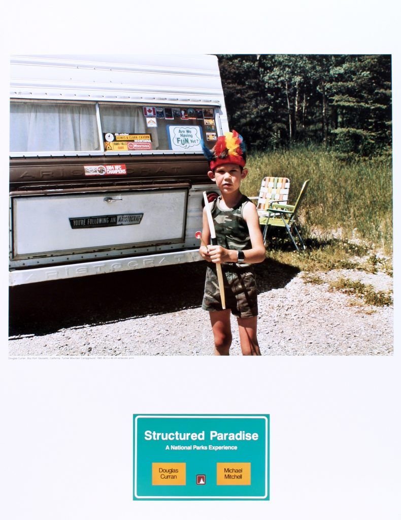 Poster for the exhibition "Structured Paradise: A National Parks Experience"