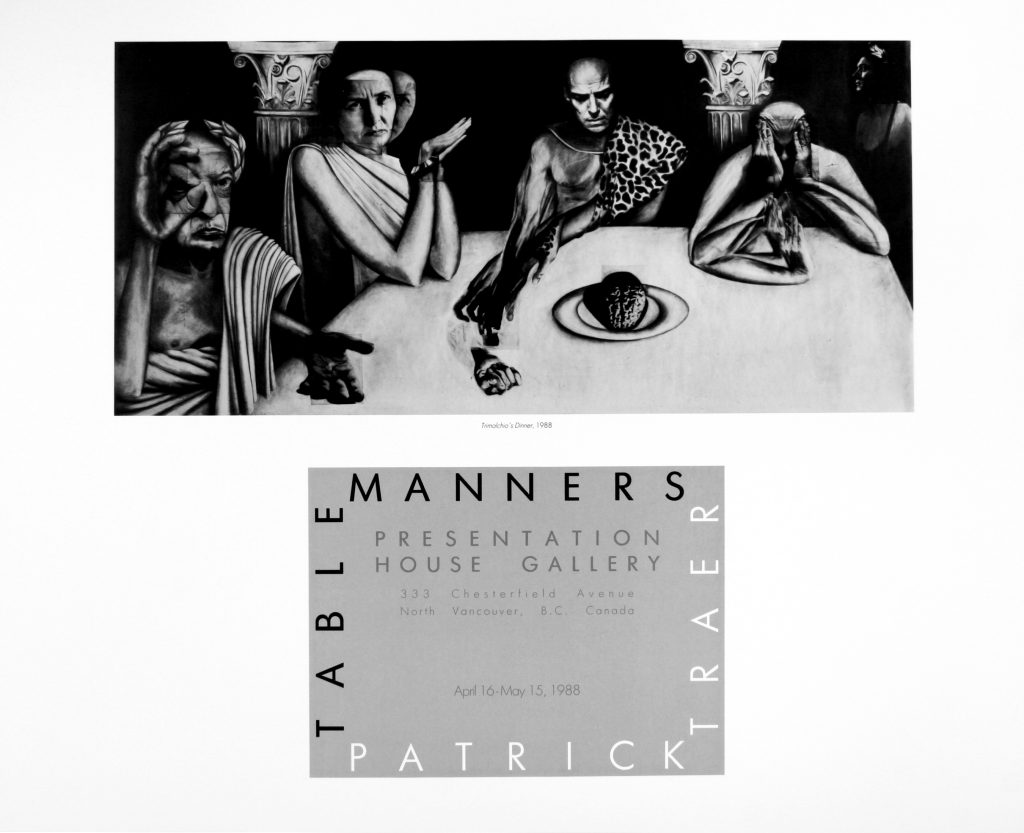 Poster for the exhibition "Table Manners"