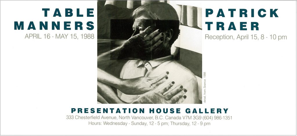 table manners, Gallery Invitation
