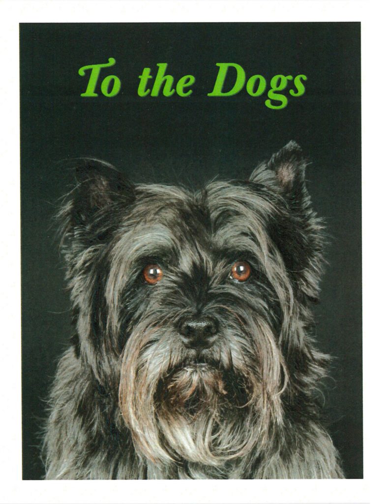 To the dogs, Gallery Invitation - front. ( Photo by Shari Hatt )