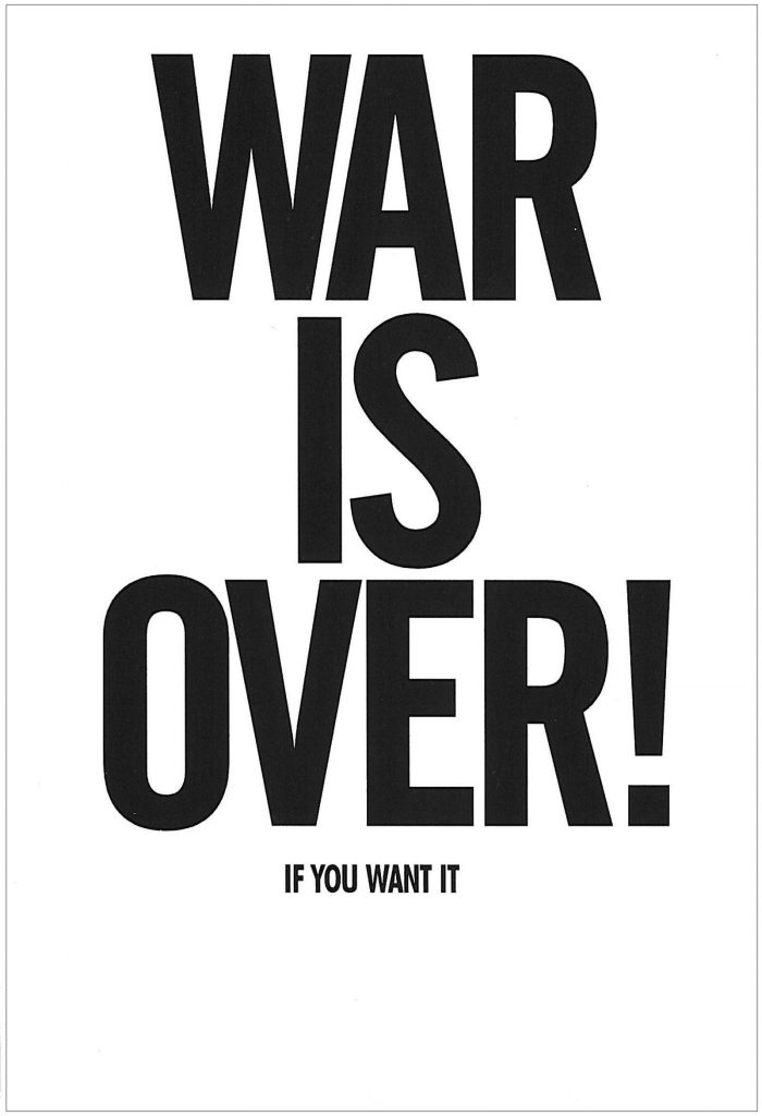 John Lennon and Yoko Ono, War is Over! If You Want It, 1999, Postcard (front)