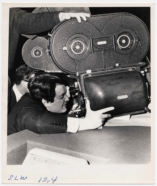 Weegee, [Stanley Kubrick directing his film Dr. Strangelove or: How I Learned to Stop Worrying and Love the Bomb], 1963, Â© Weegee/International Center of Photography