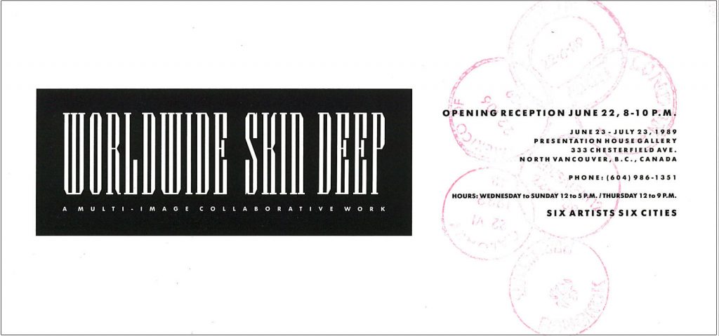 worldwide skin deep, Gallery Invitation - front