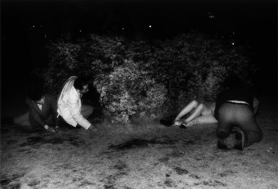 Kohei Yoshiyuki, Untitled, 1971, From the series The Park, Gelatin Silver Print Â© Kohei Yoshiyuki. Courtesy Yossi Milo Gallery, New York.