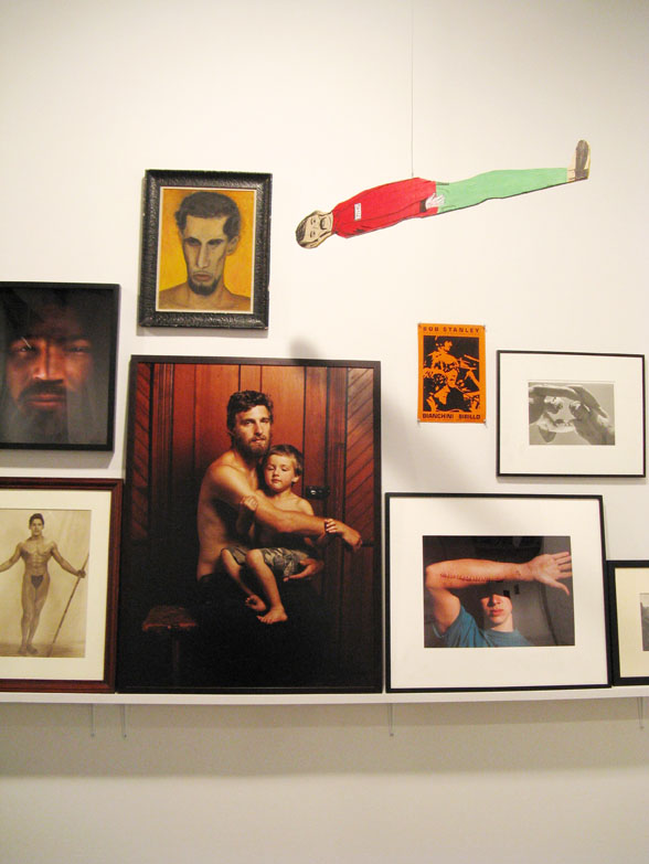 Installation view: Male: Work from the Collection of Vince Aletti