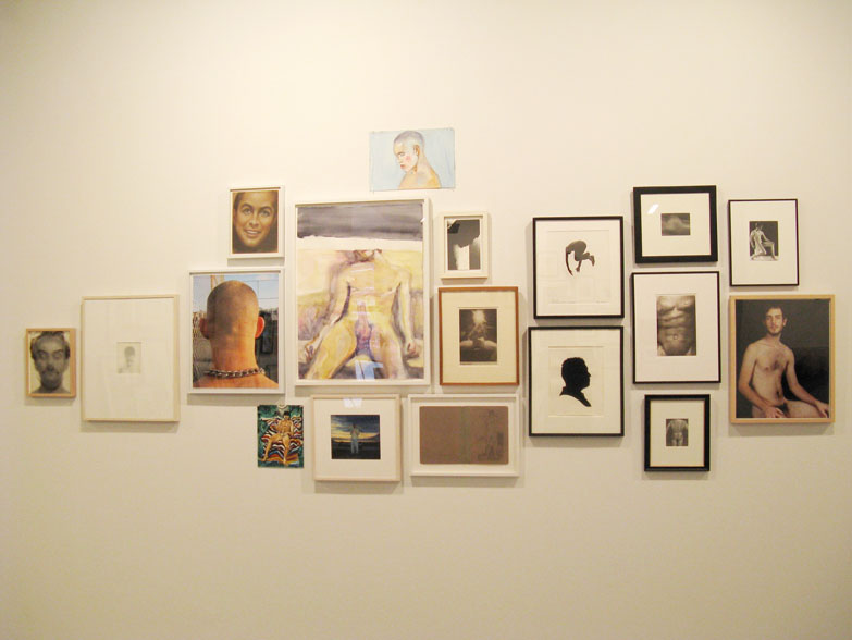 Installation view: Male: Work from the Collection of Vince Aletti