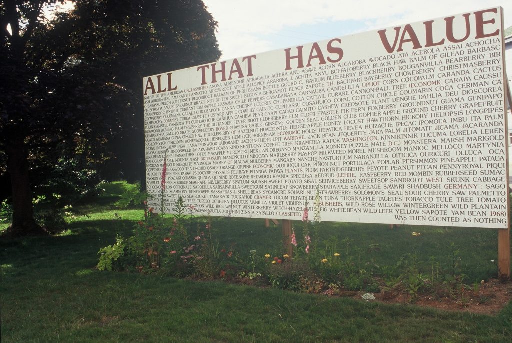 Ron Benner All That Has Value Billboard on the PHG grounds