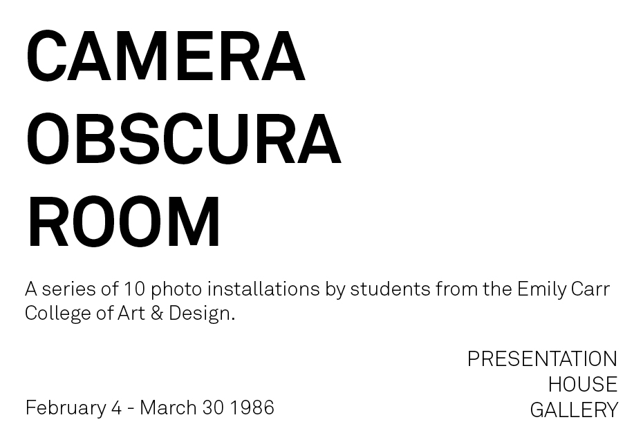 Camera Obscura Room