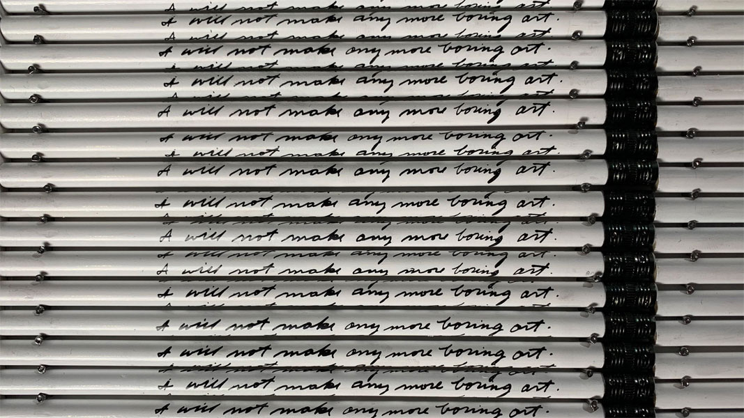 Christopher Lacroix, Yes Sir (detail), 2018-2019, 1,702 pencils, courtesy the artist