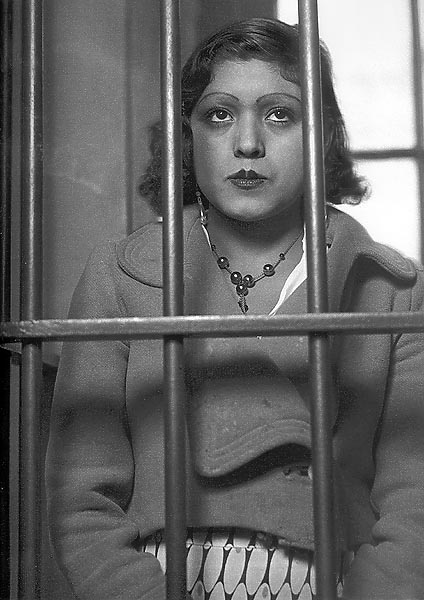 A woman behind bars, Mexico City, ca.1935